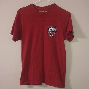 Red Original Vans t-shirt